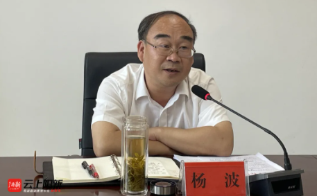 杨波在娲石水泥现场办公时要求：确保项目建设稳步有序安全推进